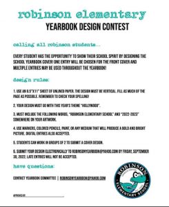 REMINDER: Yearbook Design Contest Entry Due
